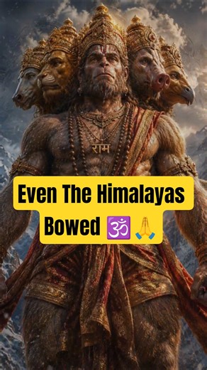 Panchmukhi Hanuman Awakens in Himalayas ⚡#shorts #hanuman #ram
