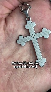 Krst i ogrlica su napravljeni od najfinije legure hirurškog čelika. Ne crne vremenom, ne rđaju, ne izazivaju bilo kakve alergijske reakcije. Trajno ostaju isti i nakon godina nošenja. https://hirurskiceliktop.com/products/oce-nas-krst-i-elegant-ogrlica | Nakit od Hirurskog Celika jewelry store "TOP"