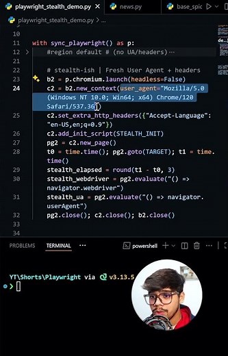 Avoid Blocks: Fix Web Scraping with Playwright #coding #python #scraper