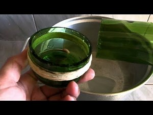 How to Cut Wine Bottles with String and Alcohol