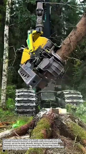 This Powerful Forestry Machine Makes Tree Cutting Look Effortless