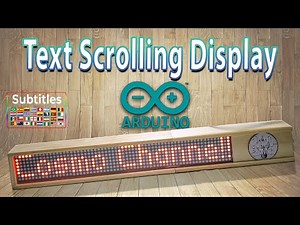 Arduino Text Scrolling Display | MAX7219 Dot Matrix 8-in-1 | ESP8266 NodeMCU | Subtitles