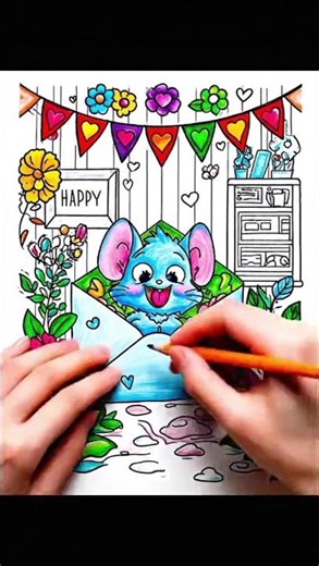 Cute Animals Coloring Book Time-Lapse