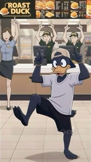 Donald Donk dancing in a restaurant #duck #inna #donalddonk #subo