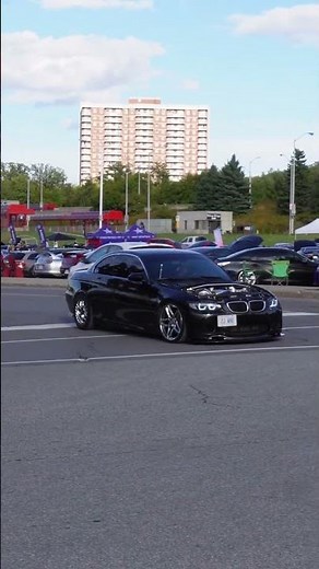 Driving a BMW with NO HOOD?! 💀 | E92 V8 #shorts