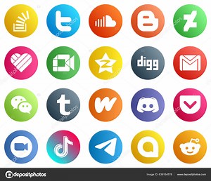 Complete Social Media Icon Pack Icons Tencent Music Video Likee