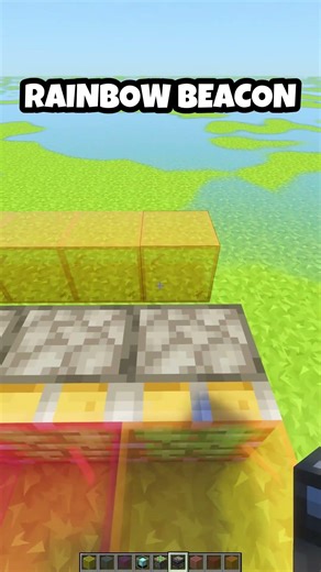 Rainbow Beacon Machine In Minecraft #shorts