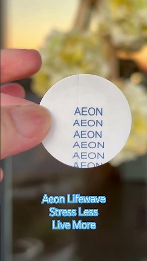Lifewave’s Aeon patch is designed to help reduce stress and promote a calm- naturally w/o drug