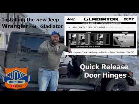 Installing the New Jeep Quick Release Door Hinges