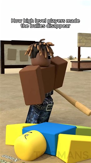 How high level players made the bullies disappear deadrails robloxanimation shorts | Skeleton Roblox