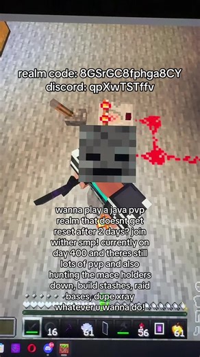 bedrock realm code #fyp #xyzbca #minecraftjavapvp #minecraftrealms #minecraftbedrock