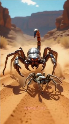 Giant Scorpion vs Tarantula 🦂⚡ | Epic Desert Battle in 8K #Shorts