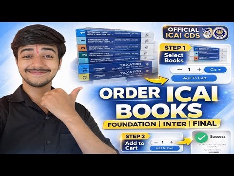 How to Order ICAI Study Material after Registration | ICAI Books Order Kaise Kare |