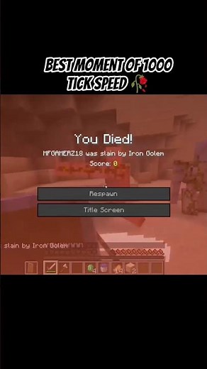 ⚡ Minecraft at 1000 Tick Speed 😱 | Everything Happens TOO FAST!#minecraft