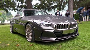 BMW Concept Touring Coupe startup and driving