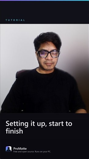 Setup Tutorial for OBS: set up ProMatte background removal in OBS #Shorts