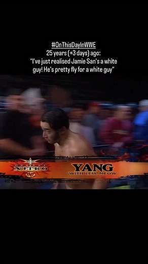 The Jung Dragons Explode as the future Jamie Noble takes on the future Jimmy Wang Yang A funny moment on Nitro in front of a hot crowd - with less than 4 months left before WCW is sold #OnThisDayInWWE | On This Day in WWE