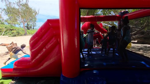 🎉🕷️ Our Spiderman Jumping Castle was all set up yesterday at Eton Beach, and the weather couldn't have been more perfect for a celebration! The kids had an absolute blast – splashing in the water and jumping in the castle, bringing so much fun to the day. 🌊🏰 Planning a beach birthday party? We've got you covered! JAK PARTY HIRE provides fun wherever you are, complete with our own generator to supply electricity if needed. Let us make your special day unforgettable! 🎈🎂 #EtonBeach #JumpingCa