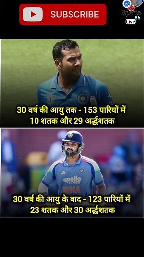 Rohit Sharma Amazing Record After 30 | 23 Centuries After Age 30 | Hitman Stats #sports86live