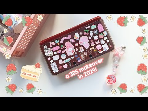 decorating my 3ds in 2024 (kawaii makeover) + 3ds tour ! (*ᴗ͈ˬᴗ͈)ꕤ*.ﾟ