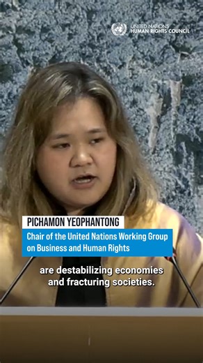 The United Nations Forum on Business and Human Rights is the world's largest gathering dedicated to advancing the UN Guiding Principles on #BizHumanRights. "These Guiding Principles must remain our compass and a beacon of hope," said the Chair of the UN Working Group on Business and Human Rights, Pichamon Yeophantong, at the opening of the 14th #UNForumBHR in UN Geneva. | UN Human Rights Council