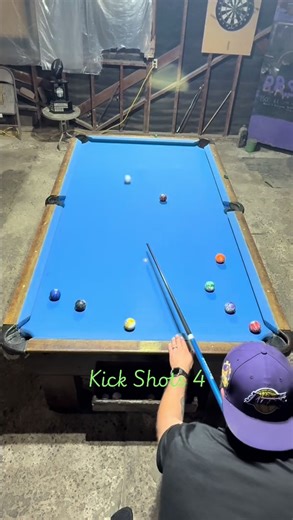 When cue ball control fails, kick shots are clutch #pool #billiards #kickshot #lynardskynard #9ball