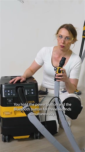 How to connect your DEXOS remote control to your dust extractor!