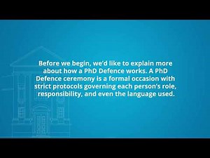 Phd defense explained