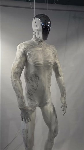 Clone Robotics - Poland Robot With Synthetic & Artificial Muscles Flexing Tests [2160p]
