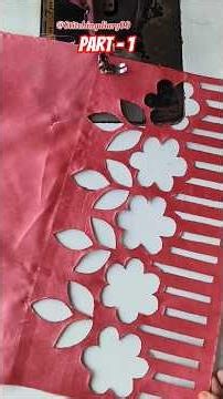 Stylish &Easy Embroidery Dress design in trending #ytshorts#ytviral #diy#cutwork #shortfeed#trending