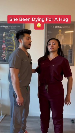 She’s been dying for a hug adjustment. “That was good” - my assistant #hug #hugs #chiropractic #foryou