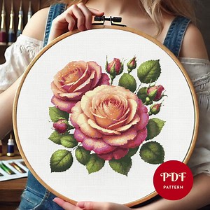 Virgin Mary Stained Glass Cross Stitch Pattern,christian Embroidery Pattern,embroidery Design,cross Stitch PDF Pattern File,digital Download - Etsy