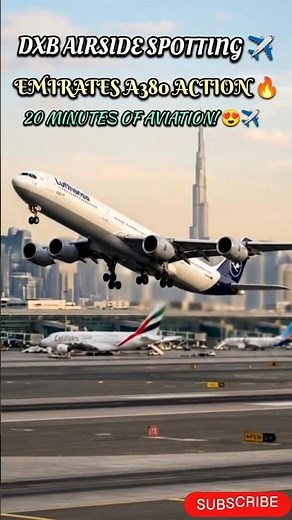 🔥 EXCLUSIVE AIRSIDE PLANE SPOTTING at Dubai Airport (DXB) | Emirates A380, B777 & More!✈️ #facts
