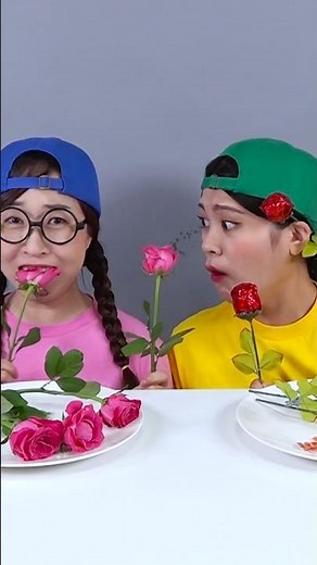 REAL FOOD VS GUMMY CHOCOLATE FOOD CHALLENGE