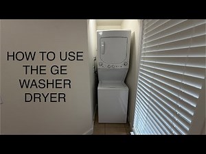 How To Use the GE Spacemaker® Washer Dryer
