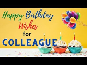 Happy Birthday Wishes for Colleague HD Video | Bday Messages Video for Office Staff | Birthdaywrap
