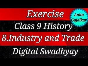 Exercise Class 9 History 8. Industry and trade । exercise 9th history 8 । exercise std 9 history 8