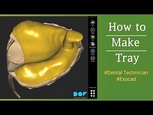 How to make a tray using exocad / 치과기공사 엑소캐드를 이용하여 트레이 만드는법