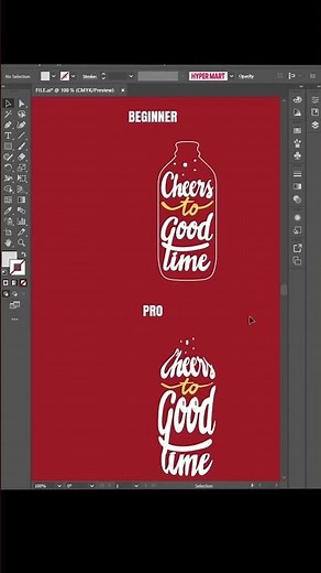 Beginner vs Pro Envelope Distort Trick 😳 Illustrator 2026 #shorts #trending #viral #youtubeshorts