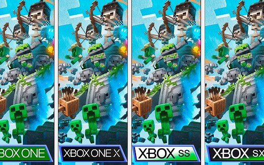 我的世界传奇Xbox内战-Xbox Series X|S-Xbox One X|S画质对比