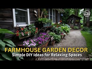 Rustic Charm: Farmhouse Garden Decor Using Salvaged Materials