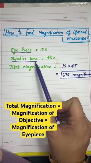How to calculate MICROSCOPE MAGNIFICATION? Let’s clear it in just 30 seconds!” #neet#htet#pgt