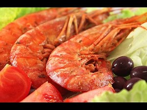 Red Giant Prawns in a Spicy Marinade. Delicious!
