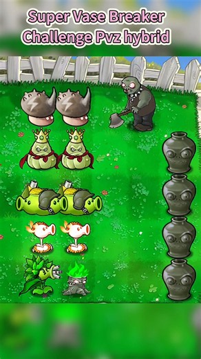 Super Vase Breaker Challenge Pvz hybrid #mobilegame #pvzhybrid #pvzfusion #plantsvszombies