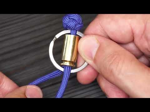Shell Casing in Key Ring paracord keychain YM