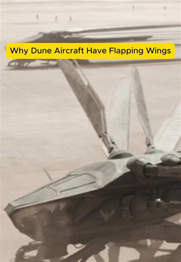Why the ornithopters in Dune have flapping wings #aircraft #dune #scifi #movie #military
