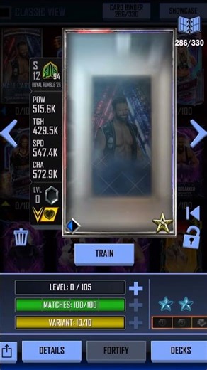Fully Max Backstage Perfect Pro Royal Rumble ‘26 Matt Cardona #wwesupercard