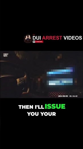 The exact process of a DWI arrest at the station