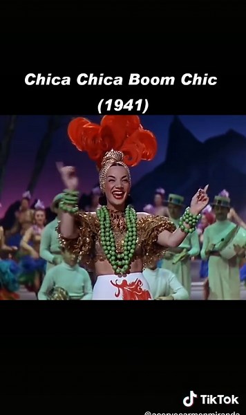 Carmen Miranda em 'Chica Chica Boom Chic' no Cinema