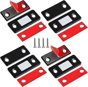 Cabinet Magnetic Catch Jiayi 4 Pack Ultra Thin Cabinet Door Magnets Stick on Drawer Magnets Cabinet Latch Magnetic Closures for Cabinets Kitchen Closet Door Closing Magnetic Door Catch Closer - Amazon.com